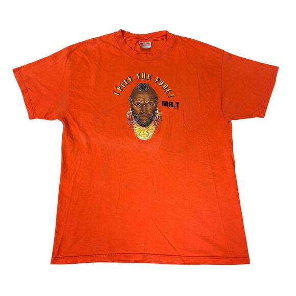 Vintage 2000 Mr. T I Pity The Fool T Shirt Men's Large The A Team - Picture 1 of 13